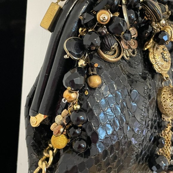 Upcycled Vintage Snakeskin Purse - Picture 8 of 16